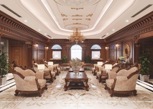 Bộ ghế tân cổ điển phòng khách